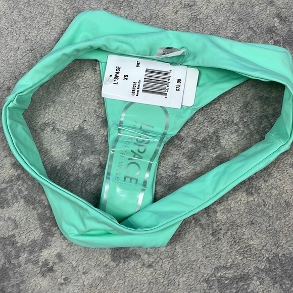 NWT L Space Set Parker Bikini Top and Sandy Bikini Bottom Spearmint Teal Sz XS - Picture 6 of 12